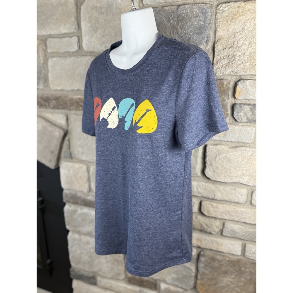 Bassist Musician Bass Player Guitar Pick Retro Bass Unisex T-shirt Size Small